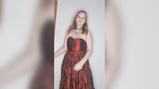 For running and jumping without a bra, this dress is not suitable.... heh