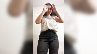 Probably the biggest boobs you’ll see today... are they too big or still okay?