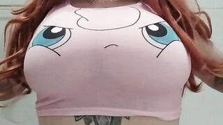 Ghost Nipples: I hope that me jiggling my puffs will bring you some extra energy on this tuesday <3 #2