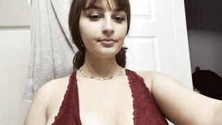 Flashing my huge tits