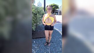 Big Areolas: Me on a BUSTY street corner #3