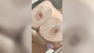 Amazing Tits: Against glass #4