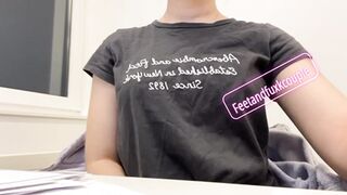 Even in the office I show off my tits [ST]