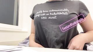 Small Tits / Big Ass: Even in the office I show off my tits [ST] #2