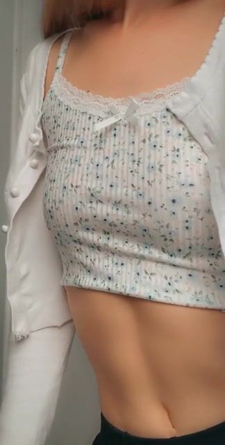 Say hi to my small boob!