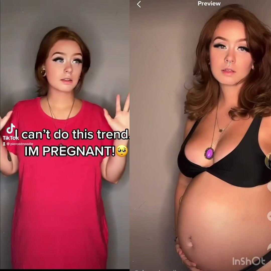Pregnant mommy still has perky tits