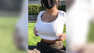 Boobs: you think anyone at the golf club saw my titty drop? ♥️♥️ #1