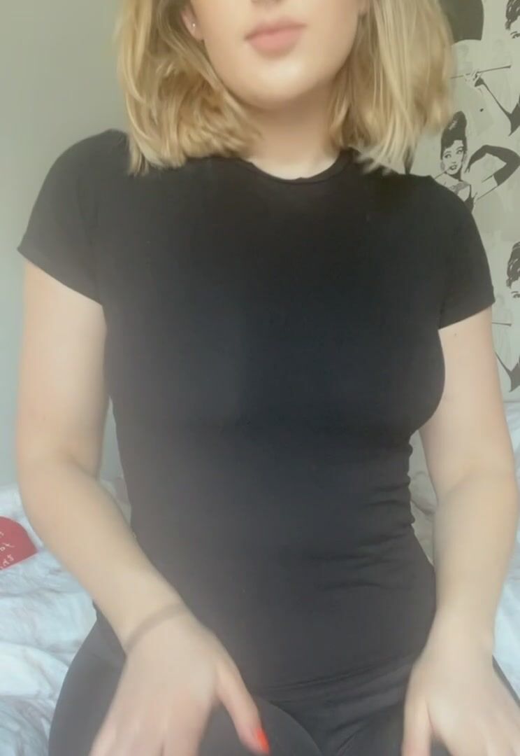 My tits are so soft and squishy. Want a feel?