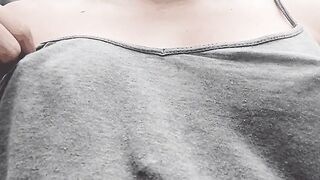 Eraser Nipples: I hope I can cheer you up with my chocolate eraser nipples! #2