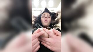 Engorged Veiny Breasts: Needing your mouth instead of my fingers ♥️♥️ #4