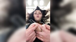 Engorged Veiny Breasts: Needing your mouth instead of my fingers ♥️♥️ #3