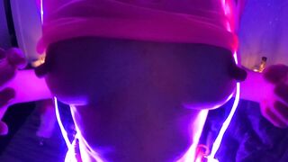 Eraser Nipples: Having a little fun with my erasers and lights #4