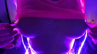 Eraser Nipples: Having a little fun with my erasers and lights #3