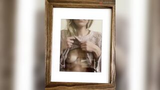 Lactation: Wall art coming to life.. grandma sweater, tatas, milk and fuck you too #2