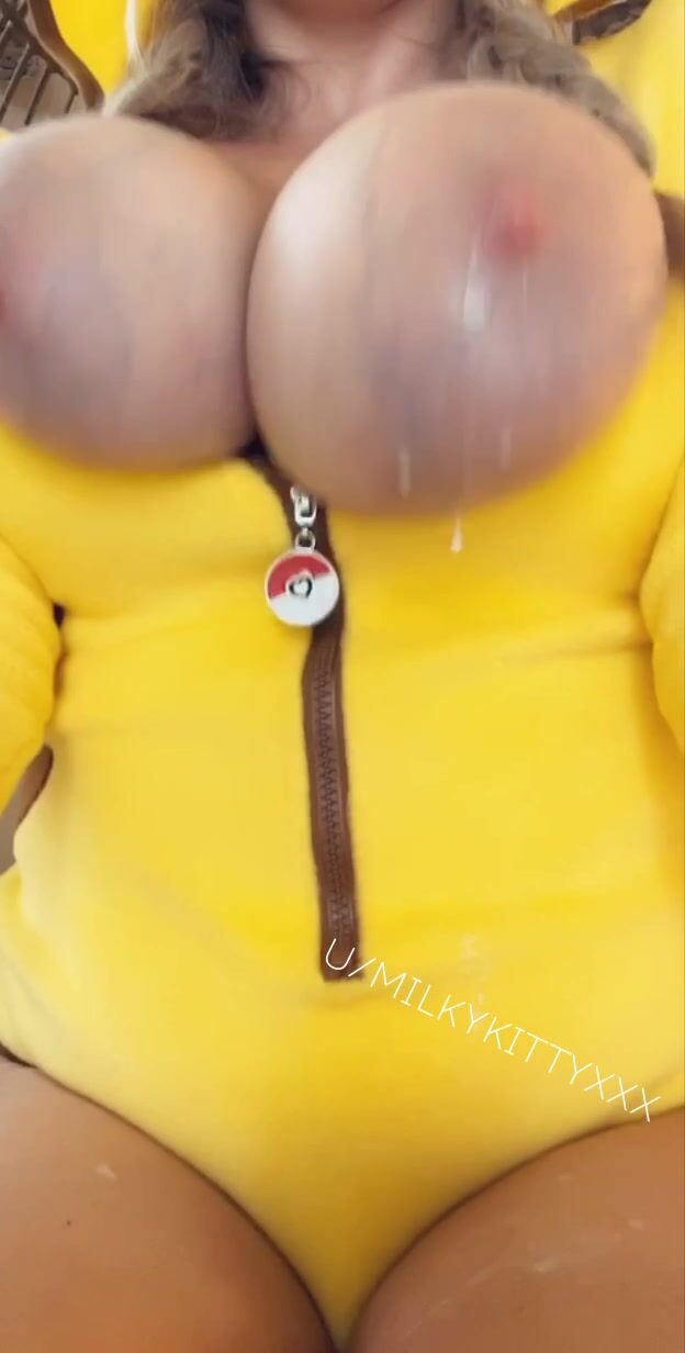 Big milky bouncing pikachu titties