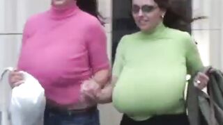 Abnormal Large Breast: Huge boobs bounce #3