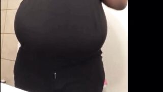 Abnormal Large Breast: Ebony monster boobs #2