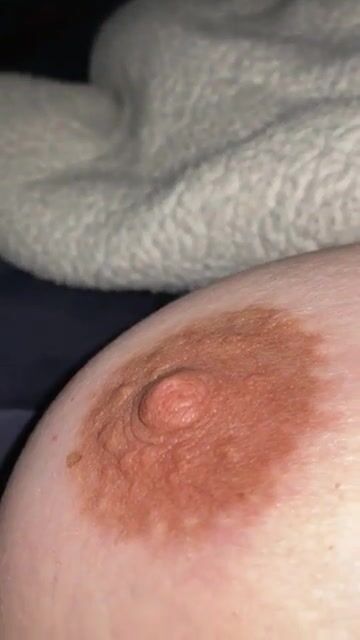 A little nipple erection