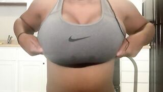 Natural Titties: My boobs are too big for this bra #3