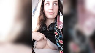 Natural Titties: My natural titties on a plane! #3