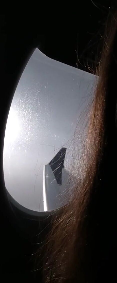 My natural titties on a plane!