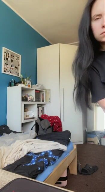 Oh you’re here, let me show you my boobs