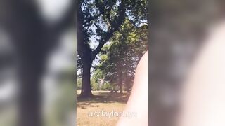 Big Tits on Skinny Chicks: Tits on a stick for the guys at the park who kept looking over when I was chilling in my little bikini #3