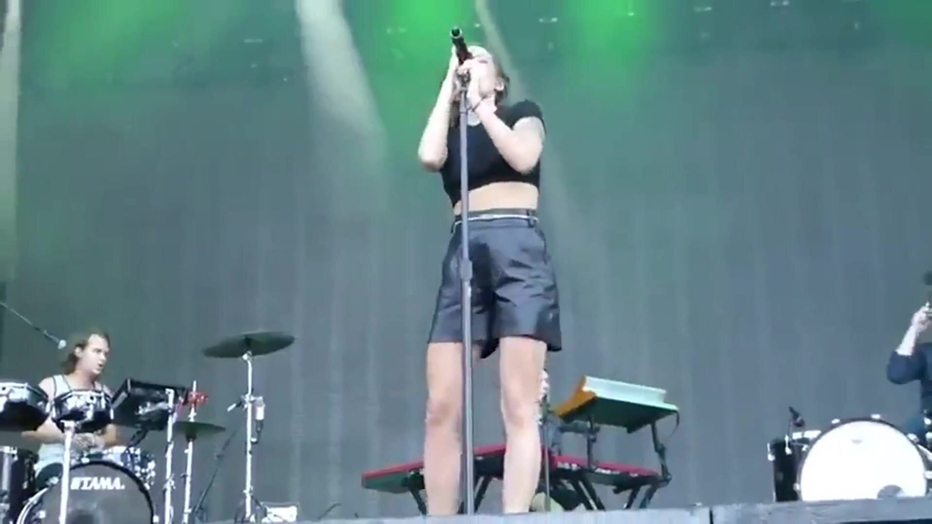 Cheering up the crowd