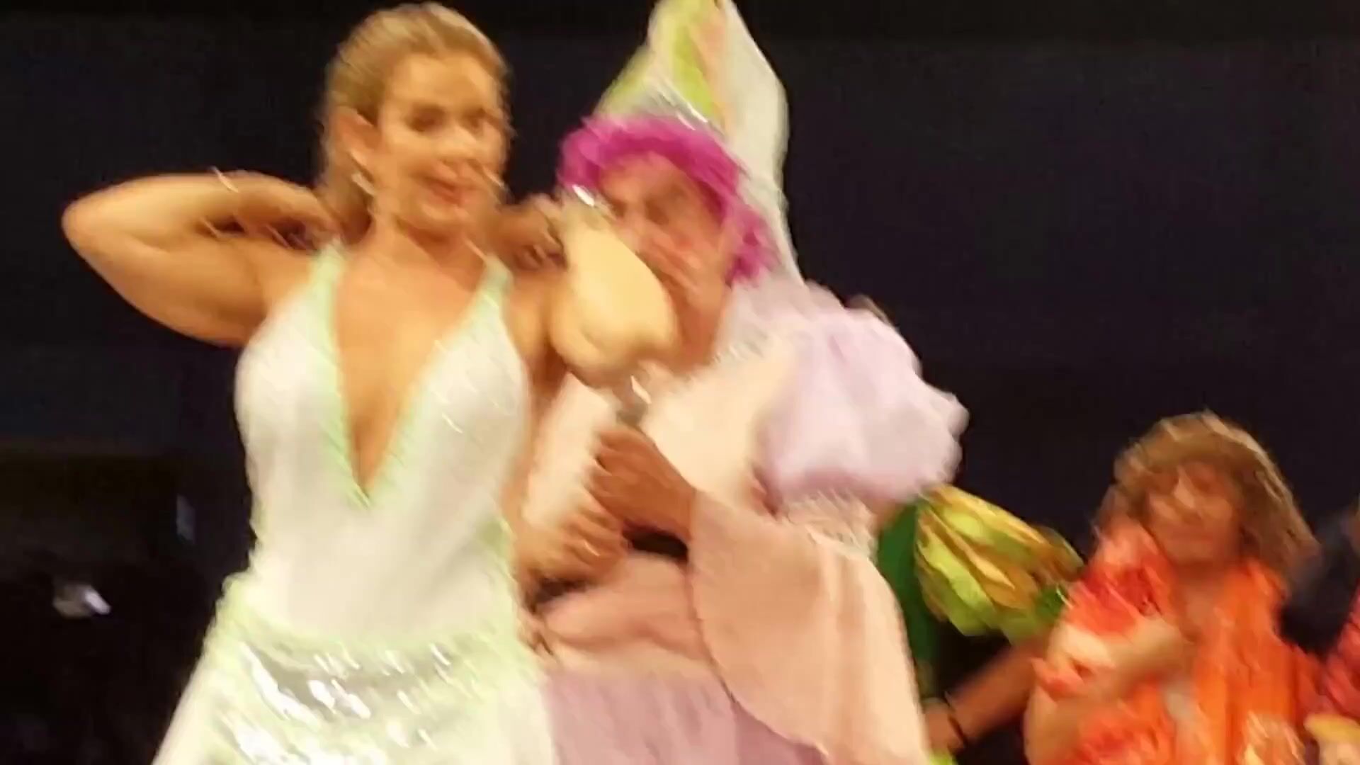 Niurka Marcos Showing Her Tits During A Play
