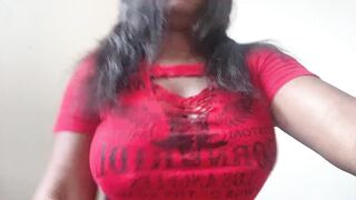 Black Tits: Morning titty reveal #2