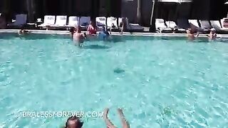 Without Bra: Showing off for the hotel guests #4