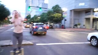 Without Bra: Getting topless in the worlds smallest park #4