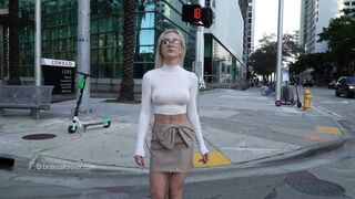 Candid braless