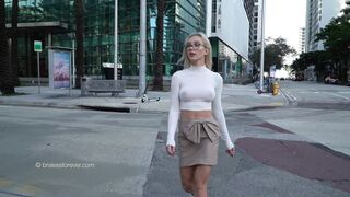Without Bra: Candid braless #4