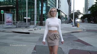 Without Bra: Candid braless #3