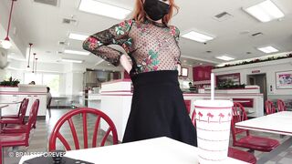 Without Bra: The cutest lunch date you could hope for! #3