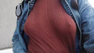 Braless: Hoping I'll find a daddy at the farmers market #4