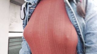 Braless: Hoping I'll find a daddy at the farmers market #2