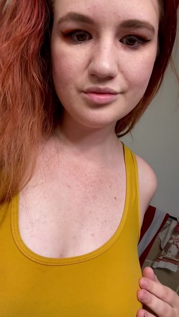 Natural boobies and sensitive nipples