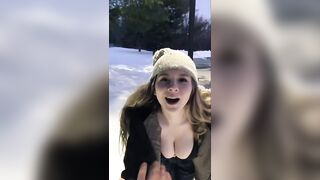 Big Tits in Bikinis: Big Tits in Snow #4