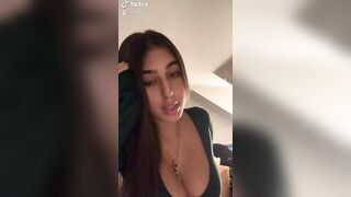 Green plunging neckline